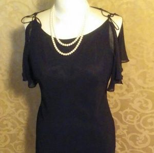 EVAN-PICONE Black Cocktail Dress size 14 Women's